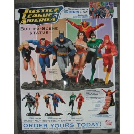POSTER JUSTICE LEAGUE OF AMERICA STATUES