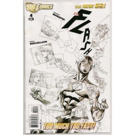 THE NEW 52: THE FLASH 4 SKETCH VARIANT