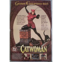 CATWOMAN STATUE RETAIL PROMO POSTER 