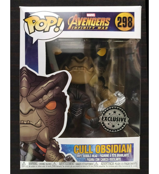 Funko Pop Cull Obsidian Walgreens Exclusive Avengers Infinity War Marvel 298 NEW